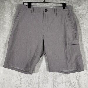 O'Neill Crossover Shorts Mens 34 Gray Quick Dry Stretch Beach Cargo Surfer Coast
